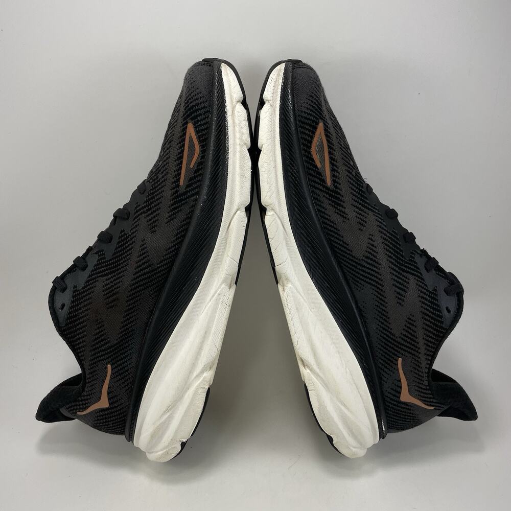 Hoka One One Clifton 9 Running Shoes Womens Shoes 11 B Black / Rose Athletic - Picture 6 of 10
